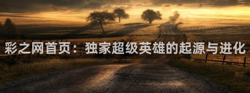 bg大游体育：彩之网首页：独家超级英雄的起源与进化